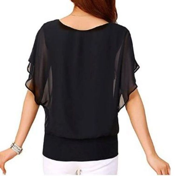 VIISHOW Women's Loose Casual Short Sleeve T-Shirt - Picture 2 of 3